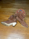 Brown Fringe Boots