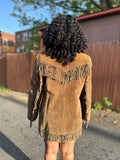 Suede Fringe Jacket