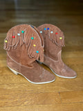 Brown Fringe Boots
