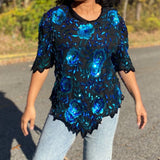 Blooming Sequin Top