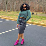 Saks Fifth Ave Leather Skirt
