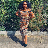 Jessica Animal Wrap Dress
