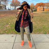 Leopard Collar Coat