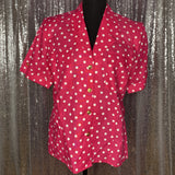 Pink Polka Dot Blazer