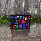 Geometric Sequin Purse