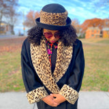 Leopard Trim Hat