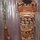 Jessica Animal Wrap Dress