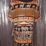 Jessica Animal Wrap Dress
