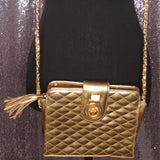 Gold Quilted Purse