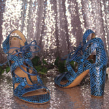 Snakeskin Banna Republic Heels