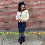 Black Fringe Skirt