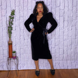 Regina Velvet Wrap Dress