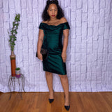 Green Velvet Dress