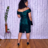 Green Velvet Dress