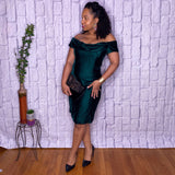 Green Velvet Dress