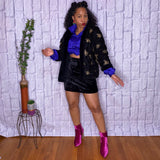 Black & Gold Velvet Jacket