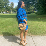 Straw Crossbody Bag