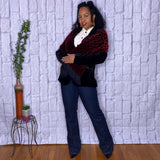 Burgundy Velvet Scarf