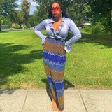 Silver Ruffle Shirt