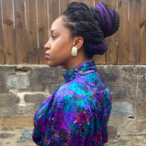 Iridescent Rectangle Earring