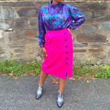 Harvey Pencil Button Up Skirt