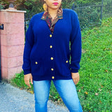 Karen Navy Sweater