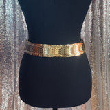 Gold Metal Stretch Belt