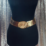 Gold Metal Stretch Belt