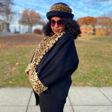 Leopard Trim Hat