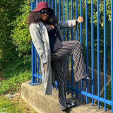 Plaid Trench