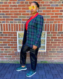 Amanda Smith Plaid Blazer