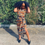 Jessica Animal Wrap Dress