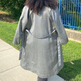 Plaid Trench