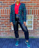 Amanda Smith Plaid Blazer