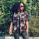 Kathy Animal Print Blouse