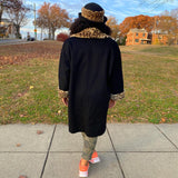 Leopard Collar Coat