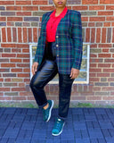 Amanda Smith Plaid Blazer