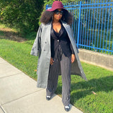 Plaid Trench