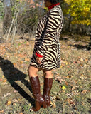 Vintage Jade Animal Print Jacket