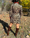 Vintage Jade Animal Print Jacket