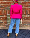 Vintage BICC Pink and Orange blazer