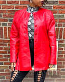 Aggie Red Leather Jacket