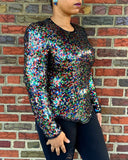 Colorful Sequin Stenay top