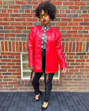 Aggie Red Leather Jacket