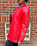Aggie Red Leather Jacket