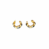 Gold and Black Vintage Earrings