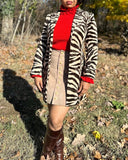 Vintage Jade Animal Print Jacket