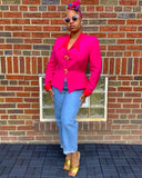 Vintage BICC Pink and Orange blazer