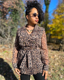 XTRMZ Vintage Animal Print Jacket