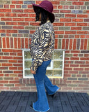 Vintage Silk City Animal Print Jacket